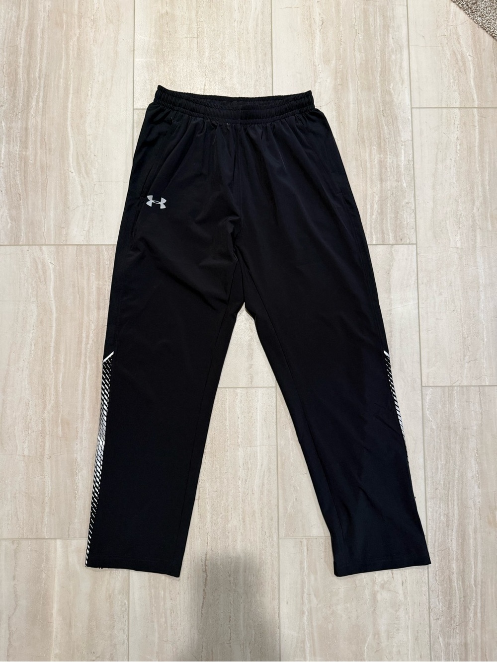 Under Armour Black Men's Training Joggers with White Accents